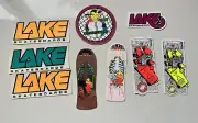 Vintage Rare NOS 80’s Lake And Walker Skateboard Sticker Old School G&S Tracker