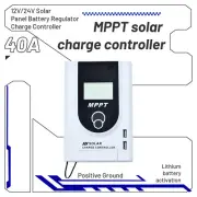 12V/24V Solar Panel Battery Regulator Charge Controller 40A MPPT Auto LCD