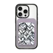 Snappy MagSafe Wallet Snappy™ BioVeg Wallet MagSafe Compatible Monochrome Graffiti Hearts by Corey Paige Designs