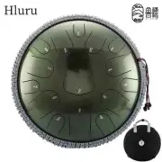 HlurSteel Tongue Drum 12/13 Inch 13/15Note Yoga Meditation Percussion Instrument