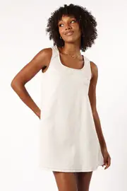[PUP4] Colson Mini Dress - White XS White