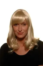Elegant Light Blonde Women's Wig Fringe Medium Length Smooth 45 CM SA-157-303/