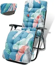 Sun Lounger Chair Cushions, Non-Slip Thick Padded Sun Lounger Cushion Pads, Comfortable High Back Lounger Chair Seat Pad, Bench Cushion for Living Room Bedroom Garden(Chair Not Included) (2)