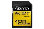 ADATA Premier ONE SDXC Memory Card - 128GB UHS-II - U3 - Read up to 290MB/s -