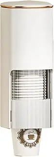 Disposable Cup Dispenser, Plastic Water Cup Holder,Wall-Mounted Space-Saving Cup Dispenser,Dust-Proof Storage Rack,Used in Offices,Homes,Hospital,Restaurants,for Disposable Paper Cups and Paper Cones