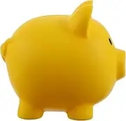 Kisangel Piggy Bank Coin Storage Jar Cute Pig Shaped Coin Container for Vinyl Money Box for and Home Decor for Birthdays and Celebrations