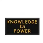Knowledge Is Power Patch 4" Embroidered Iron-On Applique Grim Darkness Gamer