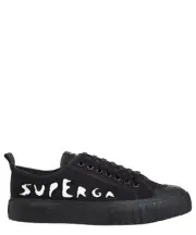 Superga sneakers women 2630 S3138DW-A5F Black - White cotton logo detail