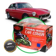 SAAS PREMIUM INDOOR CLASSIC CAR COVER for Triumph Spitfire GT6 BLUE WITH WHITE (for: Triumph)
