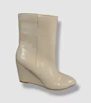 Dolce Vita Women's Ivory Pascal Pointed Toe Wedge Booties Boots Shoes Size 7