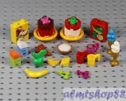 LEGO - 21 pcs Lot Dessert & Fruit Combo - Food Cake Ice Cream Minifigure Castle