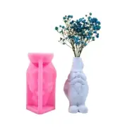 Vase Resin Molds Gnome Doll Silicone Mold Succulent Plant Flower Pots Mold Epoxy