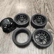 1/10 Onroad RC Wheels And Kyosho Fazer Tires 12mm Hex