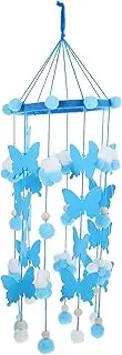 Vaguelly Girl Crib Mobile Butterfly Felt Balls Hanging Ornament for Bedroom Decor for Bed Parties and Nursery Eye Catching Design for Boy Girl