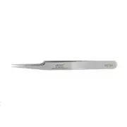 VETUS 5A-SA Silver Ultra Fine Tip Straight Eyelash Extension Tweezers | 11.5cm