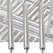Conveyor Rollers Pack of 3 Powerless Conveyor Rollers - Roller Conveyor, Factories Building Conveyor Roller for Flexible Smooth Movement, Spring Press-in Installation(Diam 1.0/25mm,L 11.8in (300MM))