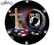 2004+ HARLEY DAVIDSON SPORTSTER 883 1200 DERBY CLUTCH COVER POW MIA