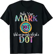 [X.Style] Make Your Mark Happy International Dot Day 2022 Colorful Kid ds1233 T-Shirt (3XL) Black