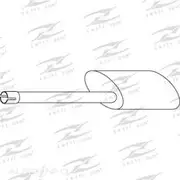 Redback Mufflers Bolt-On to suit Eb Xr6 RHS FM - M4606