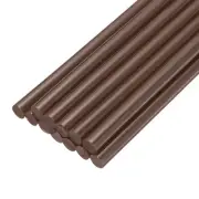 12pcs Mini Hot Glue Sticks for Glue Gun 0.27-inch x 8-inch Brown