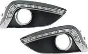 LED Light Compatible with Hyundai IX35 2010 2011 2012 2013 - DRL Daytime Running Light with Turn Yellow Signal Lamp Fog lamp(Mode B,White and Yellow)