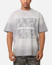 [THE ROLLING STONES] The Rolling Stone The Stones Sunfade T-shirt Sun Washed Blue - Size M M Sun Washed Blue