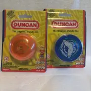 Genuine Duncan Yo-Yo Original Orange Imperial & Blue Butterfly Set 2 New Sealed