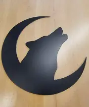 Howl at the Moon metal wall art plasma cut home decor gift idea