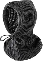 [BIKMAN] Unisex Balaclava Winter Wind-Resistant Hat Warm Face Cover Cap Neck Warmer Scarf Helmet Hood, Dark Gray, One Size