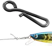 100pcs Fast Fishing Swivel Snap Clips Stainless Steel Hanging Snap Quick Lock Hook Link Clips Rigging Link Clips Safety Decoy Swivels Snap Size 0-6