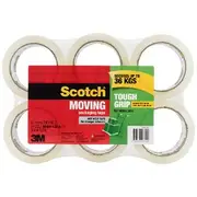 Scotch Tough Grip Moving Tape 48mm x 50m Clear 6 Pack