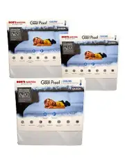 3 queen size goof proof antimicrobial cooling pillow protectors new in package