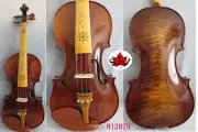 Brown color NEW model 4 strings 4/4 electric violin +Acoustic violin #12879