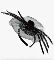 TASHA 3D SPIDER FASCINATOR HEADBAND BLACK OS NWT
