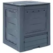 Garden Composter Bin 260L Grey Soil Saver Fertile Creator Food Safe vidaXL