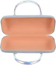 [WOFASHPURET] Durable Eyeglasses Case, Glasses Case for Girls Boys, Glasses Cases Hard Shell with Handle, PU Leather Glasses