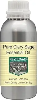 Devprayag Pure Clary Sage Essential Oil (Salvia sclarea) Natural Therapeutic Grade Steam Distilled 1250ml (42 oz)