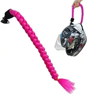 Motorcycle Helmet Braids, Ponytails for Motorcycle Helmets, Women's Helmets Ponytails, Hair Ponytails with Removable Suction Cup, Handmade Braids for Motorcycle, , Scooter Helmets
