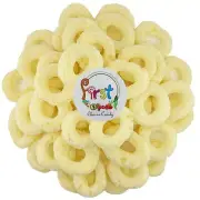 FREEZE DRIED SOUR PINEAPPLE RING CANDY 6 OZ BAG