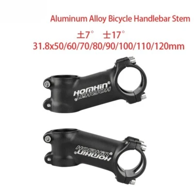 Ultralight Bicycle Handlebar Adjustable ±7 ±17 Degrees Bike Stem Aluminum Alloy