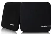 Fusion SM-F65CB 6.5" 100W Shallow Mount Speakers Square Black Grilles