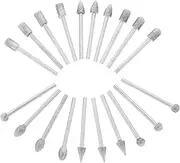 KICHOUSE Adjustable Grinding Head Multi-Purpose Ceramic Engraving Tool Tapered and Barrel Bits