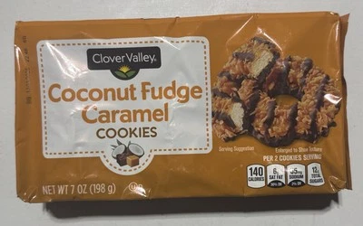 Clover Valley Coconut Fudge and Caramel Cookies, Just Like Samoas!