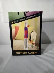 No Boundaries Motion Lamp 19" Silver Purple Pink Pliable Art Light lava lamp