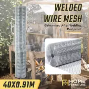 40M Roll Welded Wire Mesh Animal Fence Graden Chicken Pet Coop Aviary Fencing