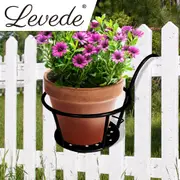 Levede 1x Flower Holder Plant Stand Hanging Pot Basket Plant Garden Wall Storage