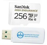 SanDisk 256GB High Endurance Video MicroSDXC Card for Dash Cams Works with