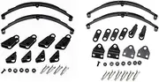 Suesacy Front & Rear Hard Leaf Springs Suspension Steel Bar for 1/14 RC Tractor Trailer Truck Upgrade Parts Accessories