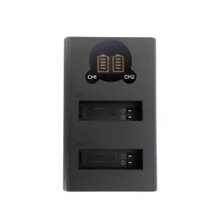 【ROWA 樂華】FOR GOPRO HERO4 LCD顯示 Micro USB / Type-C USB 雙槽充電器