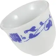 OATIPHO Ceramic Teacups Vintage Chinese Style Small Decorative Teacups for Home Tea and Sake Cups